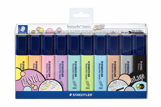 STAEDTLER Textsurfer classic pastel- & vintage Farben