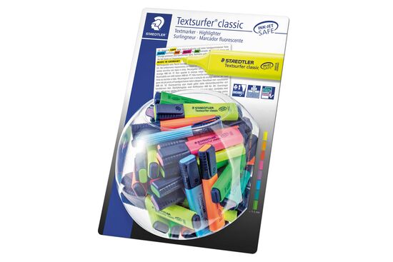 STAEDTLER Textsurfer Classic 364 CWP10 - Funda con 10 colores, color pastel  y vintage