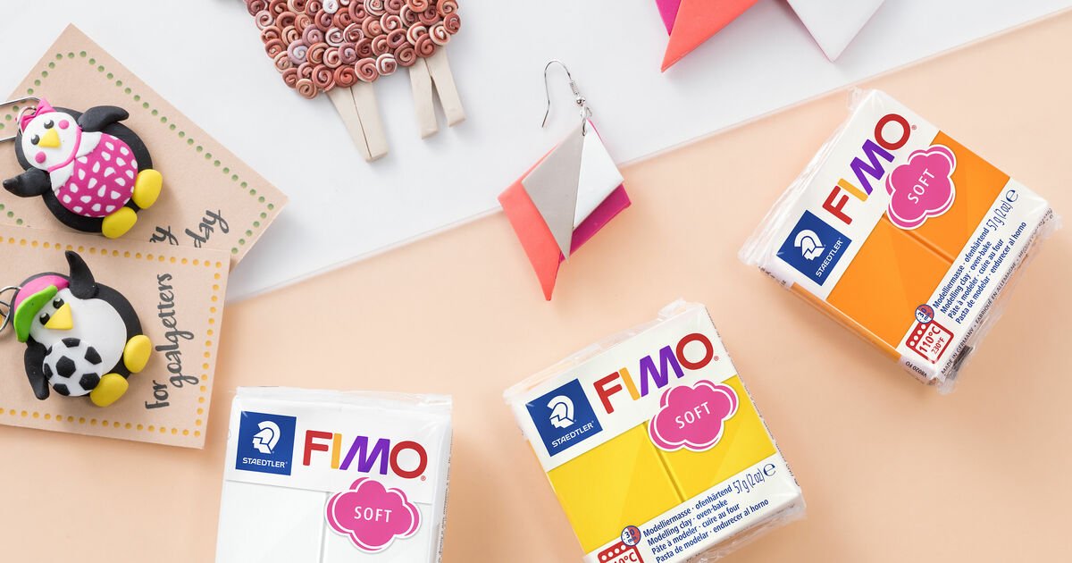 FIMO Steadtler Fimo Soft and Effect Polymer Clay  Pack 12 x 57 g Multicolour Blocks 