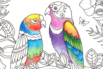 Tips for colouring with pencils