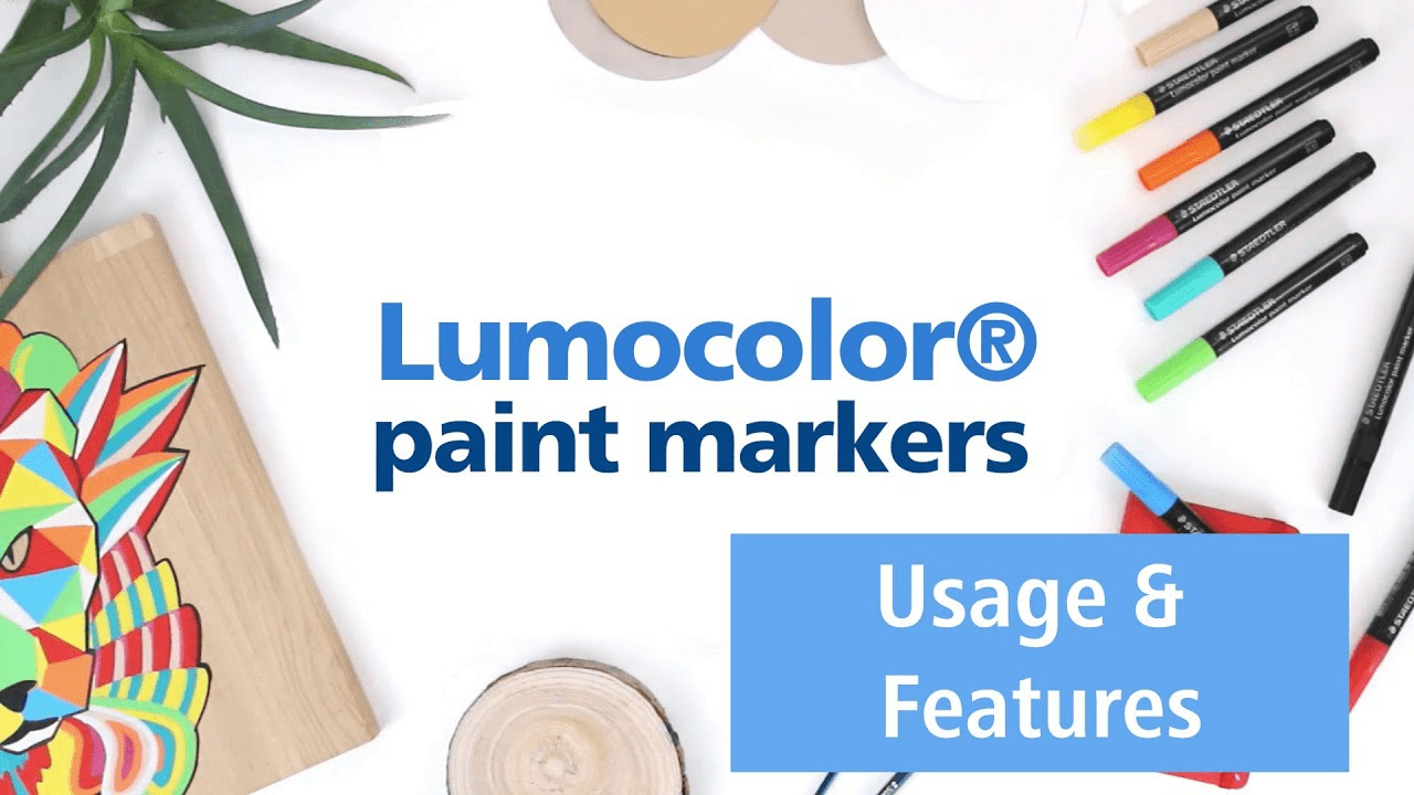 Lumocolor chalk, paint & permanent markers by STAEDTLER for