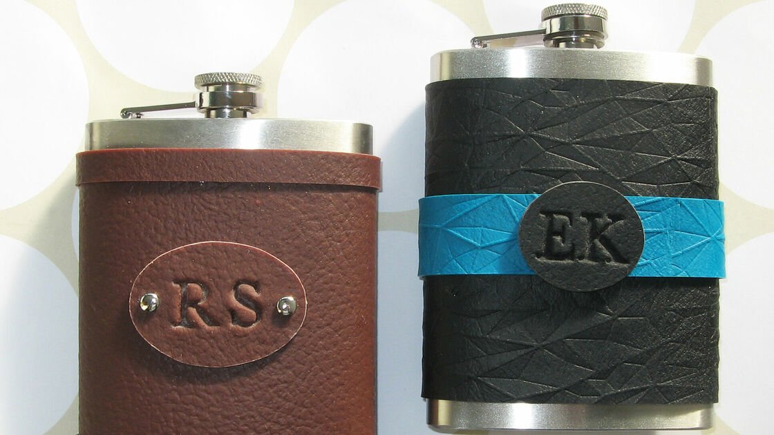 FIMO leather-effect - Hip Flask Cover