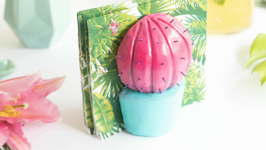 Tropical party – Cactus napkin holder