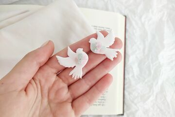Doves made from FIMO