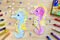 Modèle d’hippocampe à colorier pour enfants