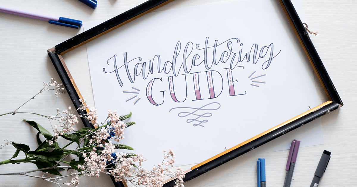 Pencil Calligraphy: How To Do Bullet Journal Hand Lettering With A Pencil