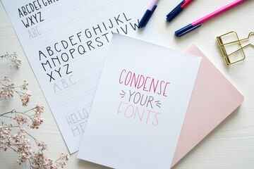 Condensed Fonts Template