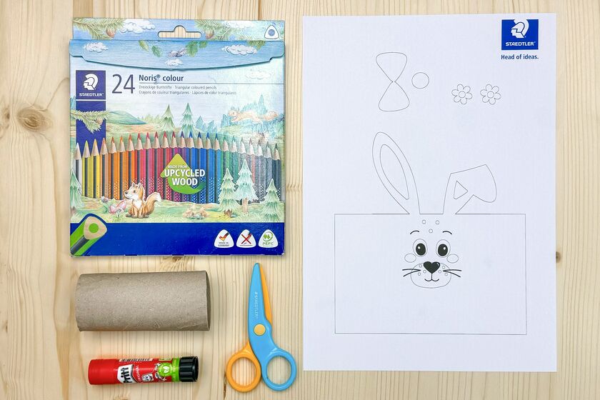 Make Easter bunnies out of cardboard paper roll tubes – crafting ...