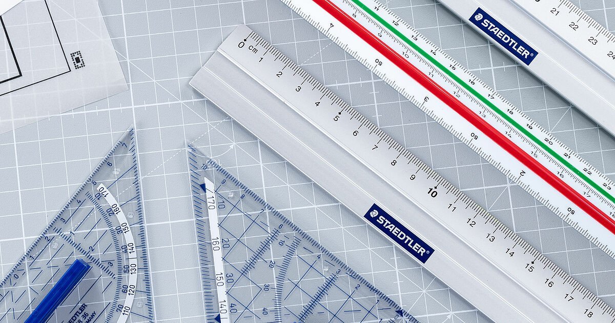 Ruler sales set square