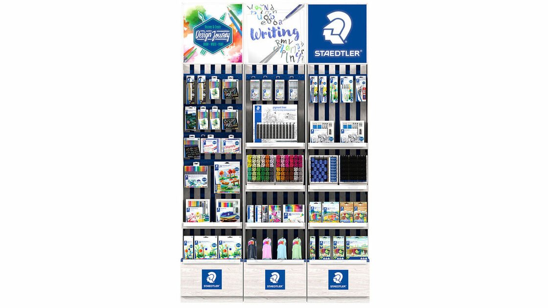 STAEDTLER is revolutionising the shop-in-shop system: Perfection in sustainability, aesthetics and functionality