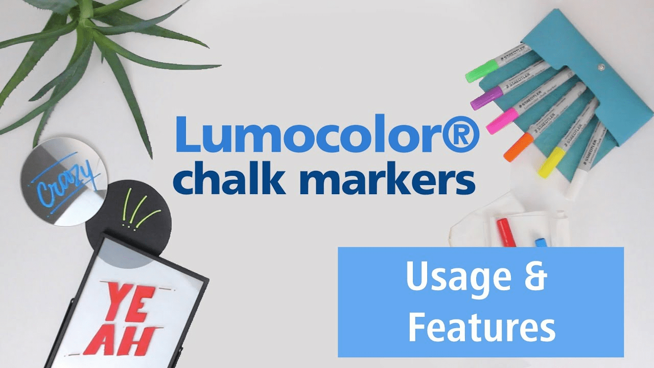 Les marqueurs craie, peinture & permanents Lumocolor de STAEDTLER pour les  amateurs et les professionnels