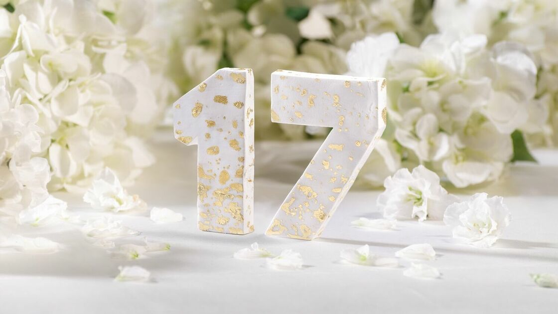 DIY table numbers for your wedding