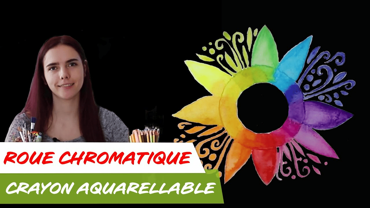 TUTO Crayons Aquarellables - Fleurs 
