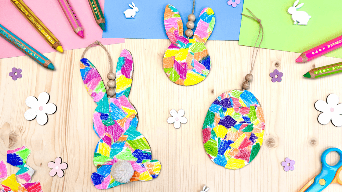 Colourful Easter decorations – craft instructions for children