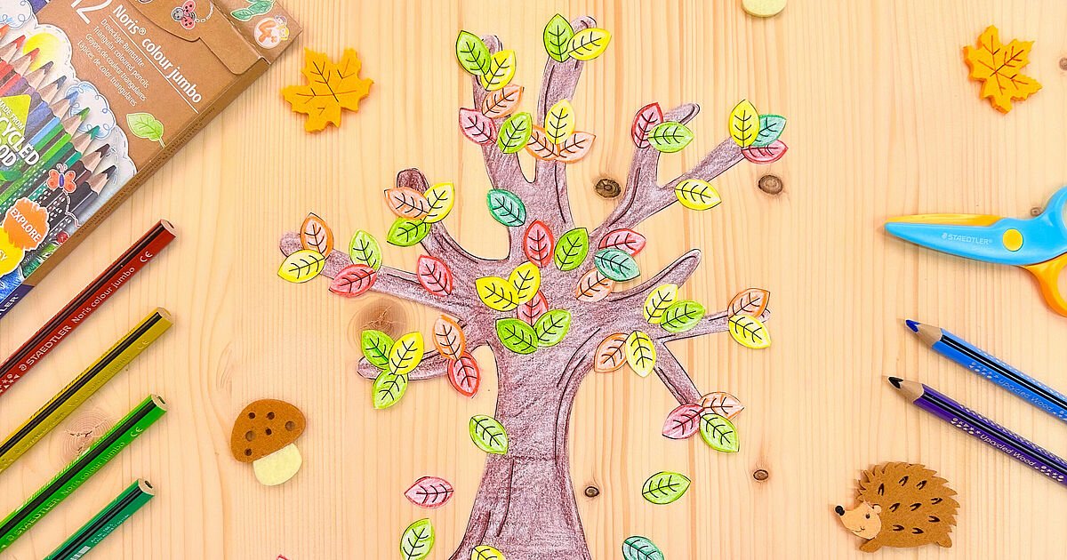 Fall Tree Drawing Image - Drawing Skill