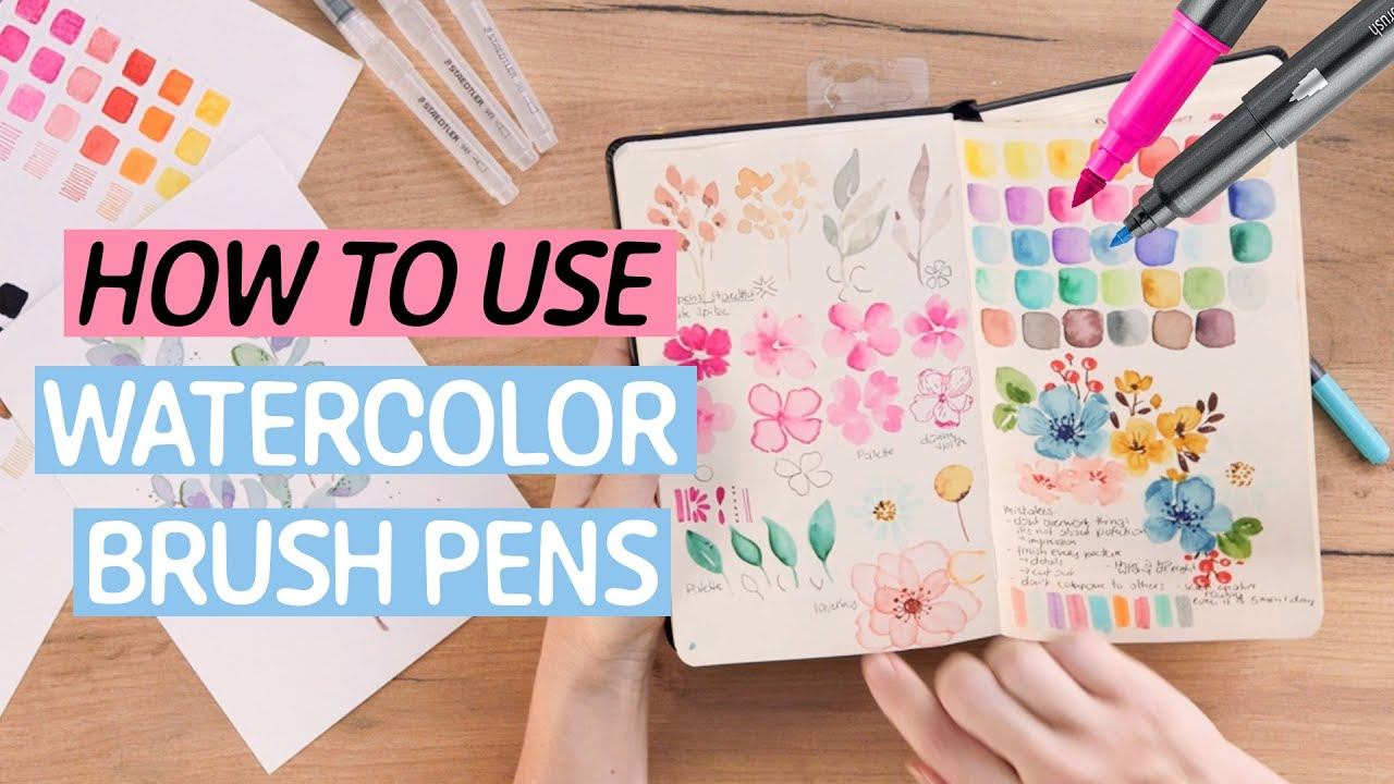 How to use brush pens discount