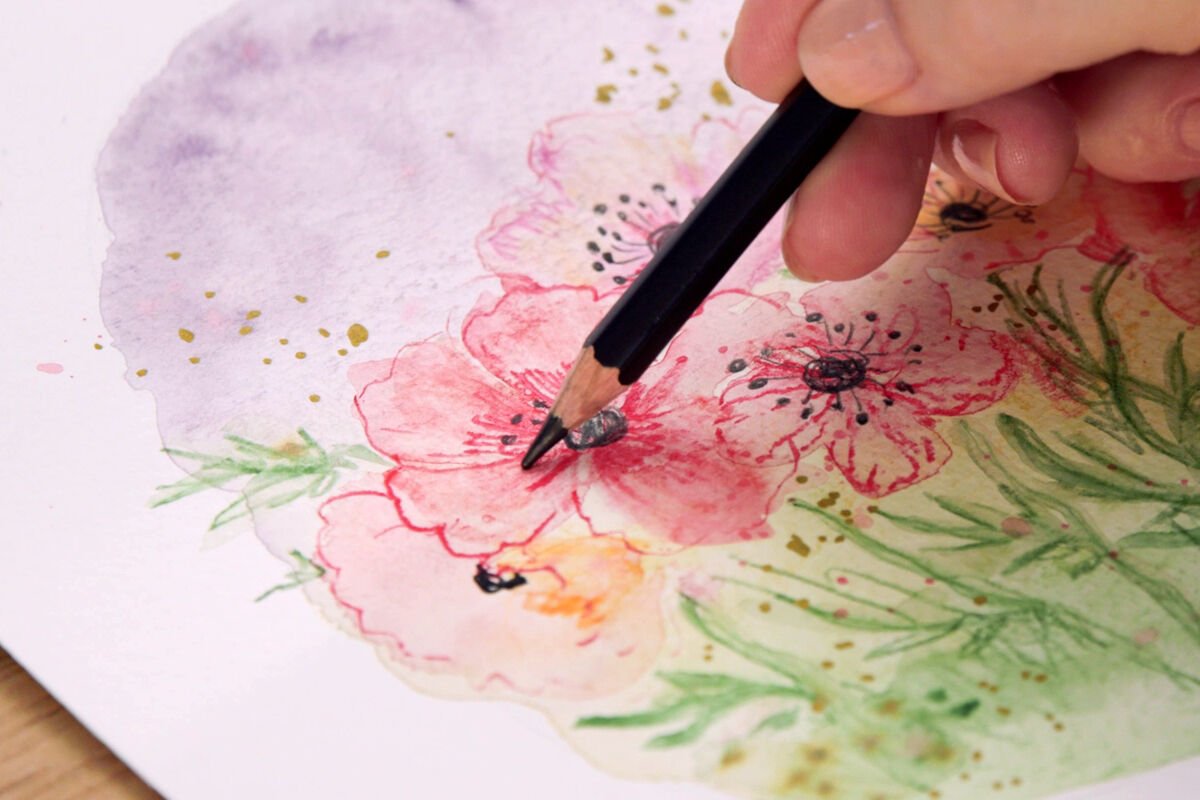 Peindre avec des crayons aquarelle : cours en ligne pour débutants