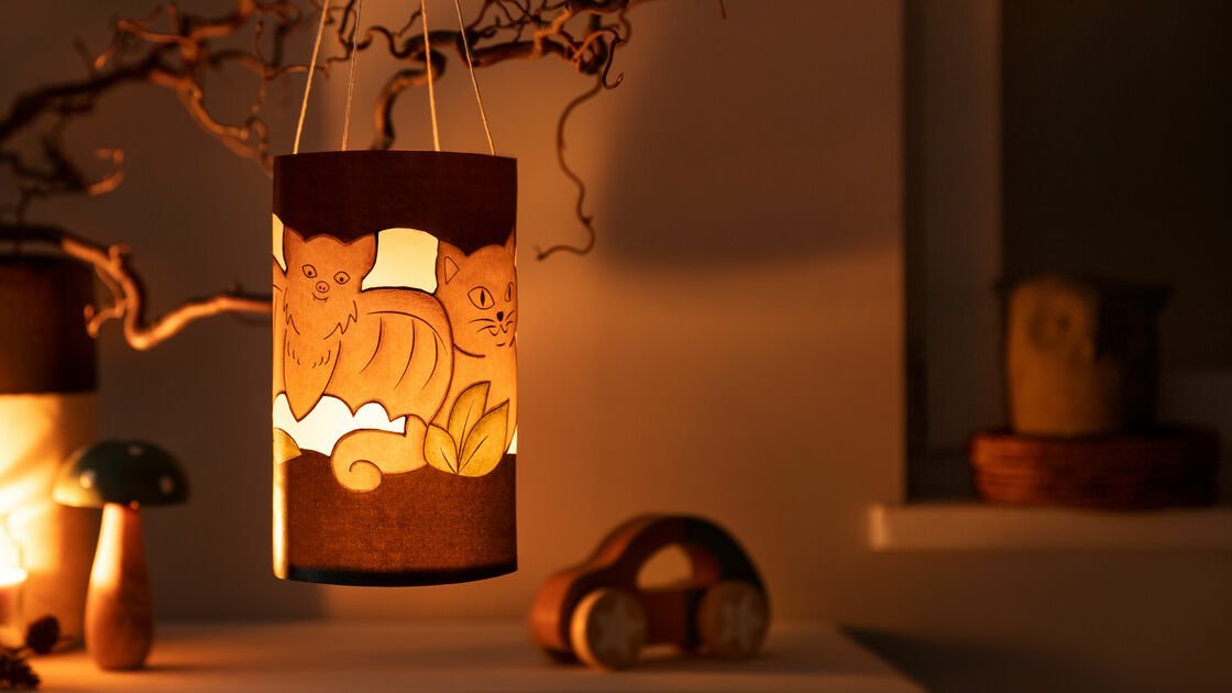 DIY Halloween lantern for kids