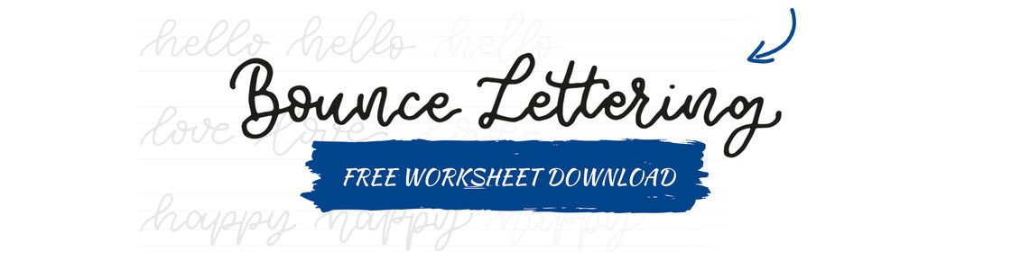 Bounce Lettering Template