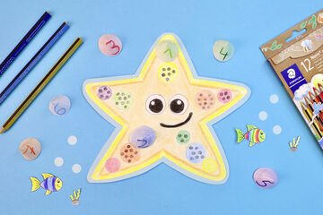 Creative handicraft tutorial for kids - starfish
