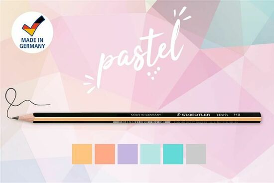 Bleistift mit Schaft in Pastellfarben - Noris 118