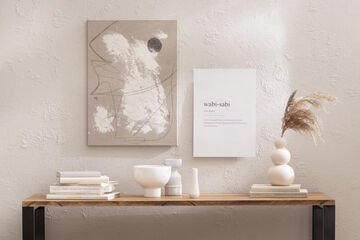 Imperfection – a minimalistic DIY canvas in wabi-sabi style