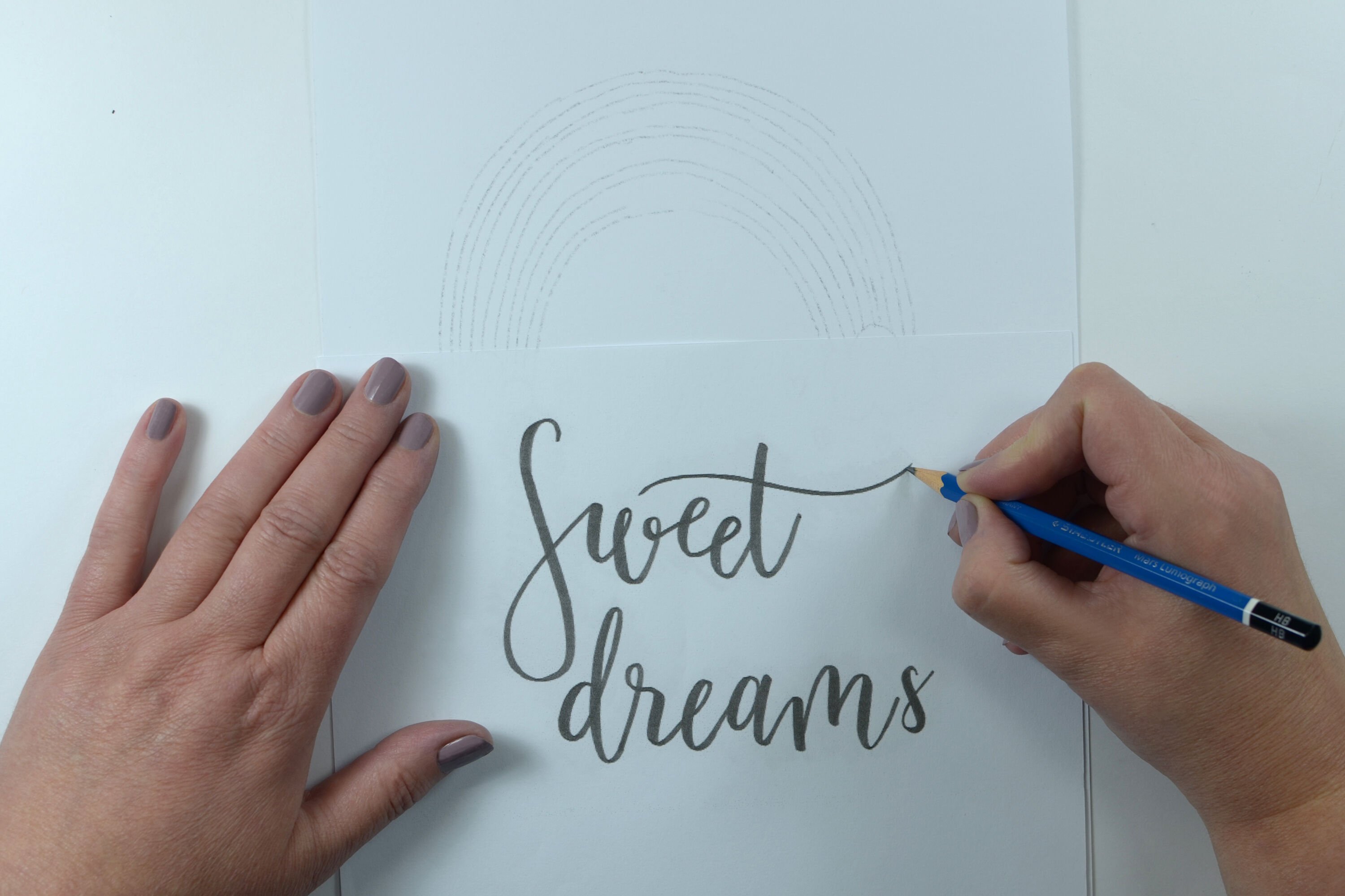 Lettering poster Sweet dreams