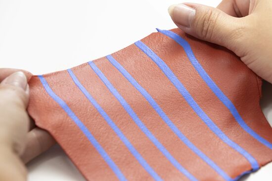 FIMO leather-effect: Creating a striped pattern with leather effect