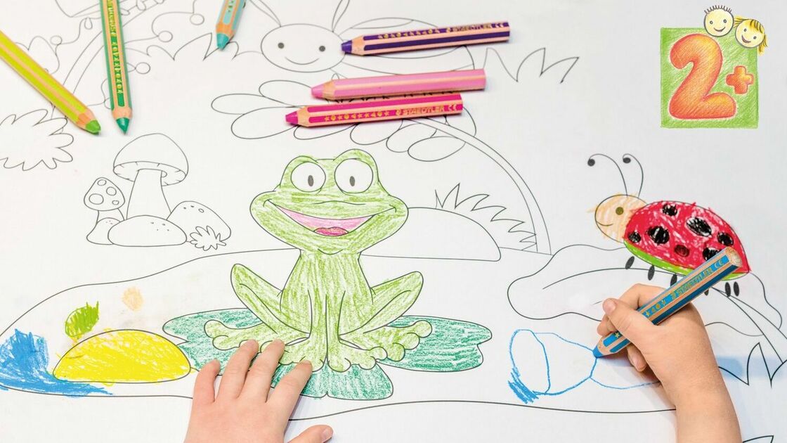 Noris junior: matita colorata, matita a cera per colorare e matita acquerellabile per bambini
