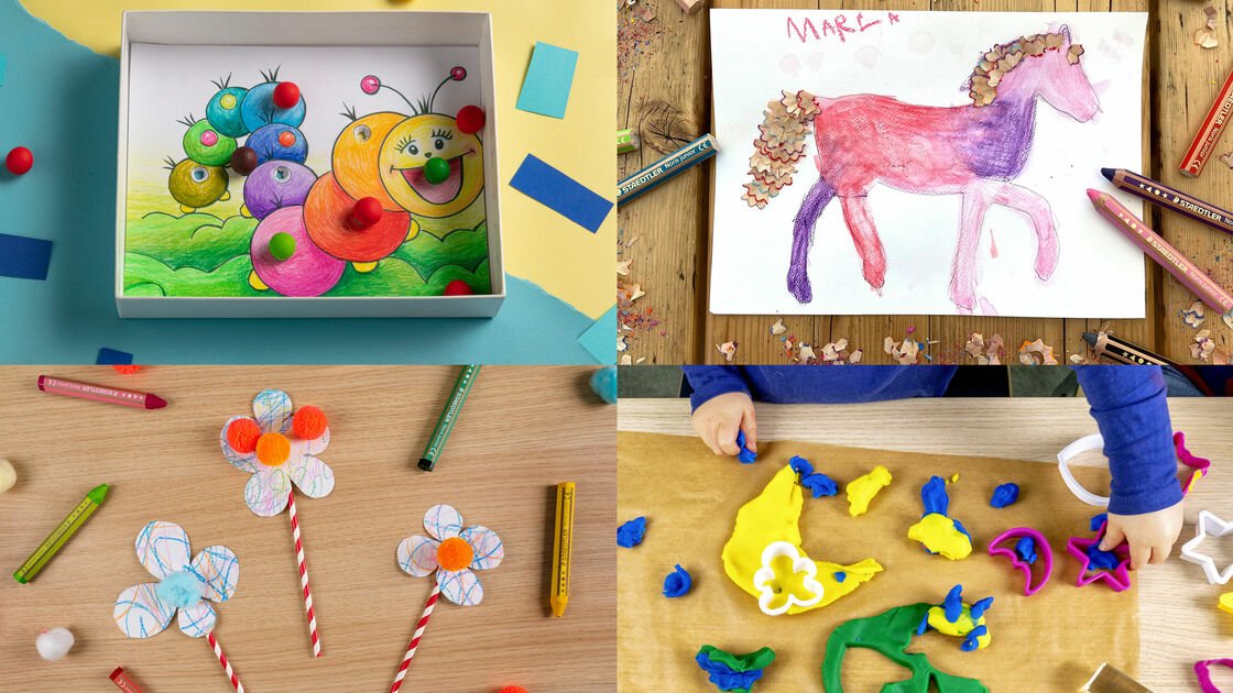 Creative activities for children - colouring, handicrafts, games