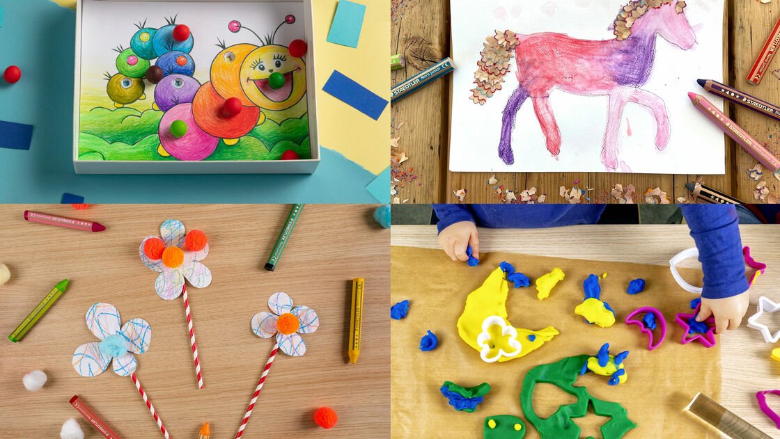 Atividades criativas para crianças: colorir, criar, jogar e brincar