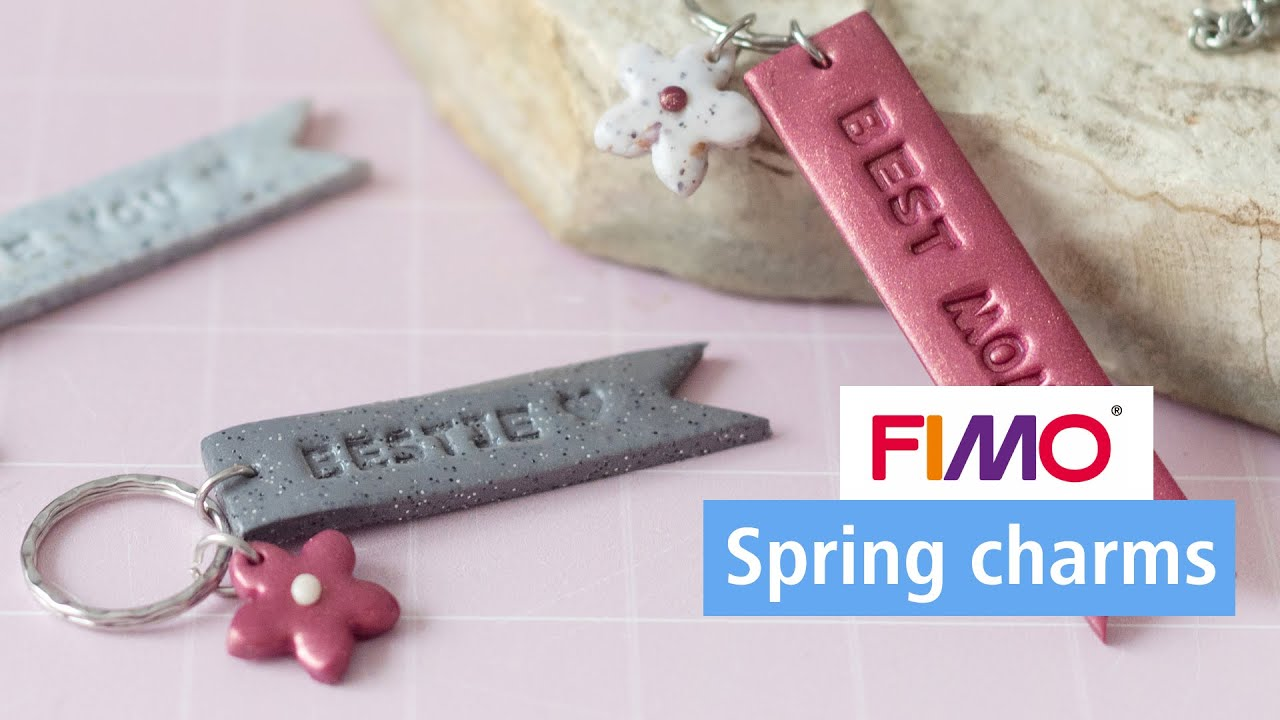 Lovely spring charm tags made of FIMO | STAEDTLER