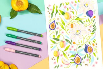 Pigment arts pen - Crea un dibujo con temática botánica