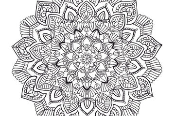 Modèle de mandala gratuit de Nathalie Breem