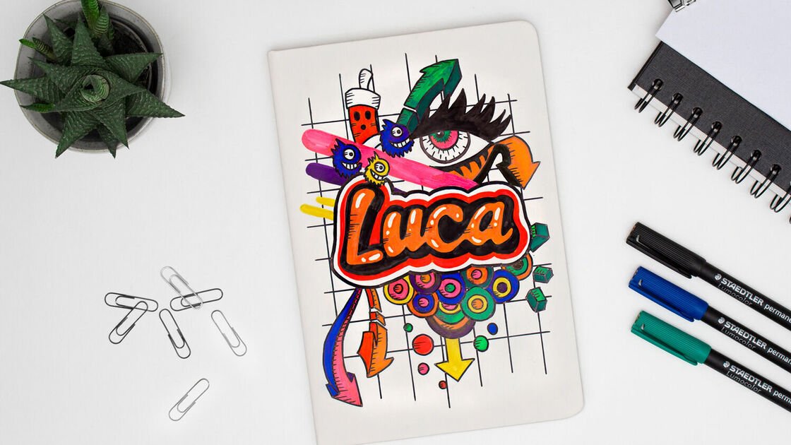 Create your personalized graffiti-style notebook