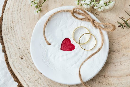 Rustic Romance - DIY ringschoteltje voor de bruiloft
