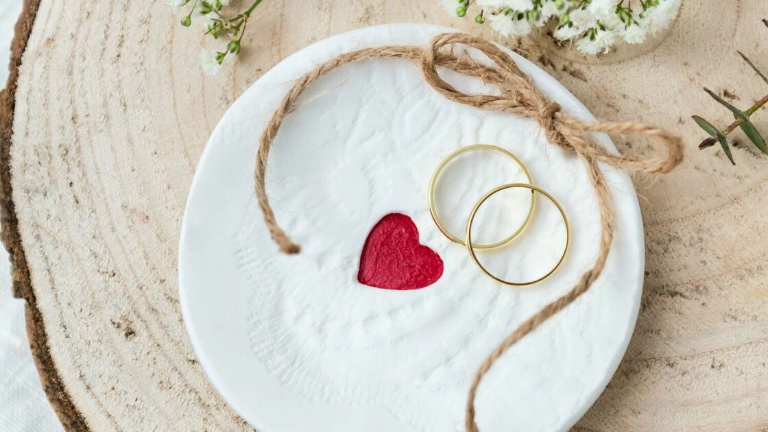 Rustic Romance - DIY Ringschale für die Hochzeit