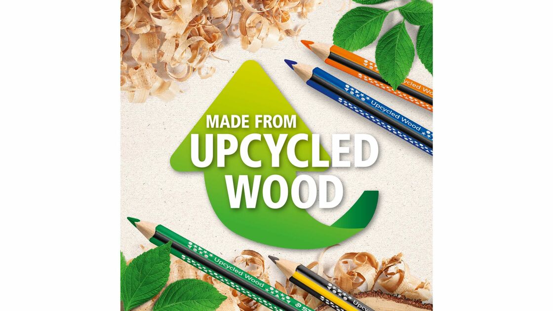 Made from Upcycled Wood: STAEDTLER verwandelt Holzreste in neue Stifte