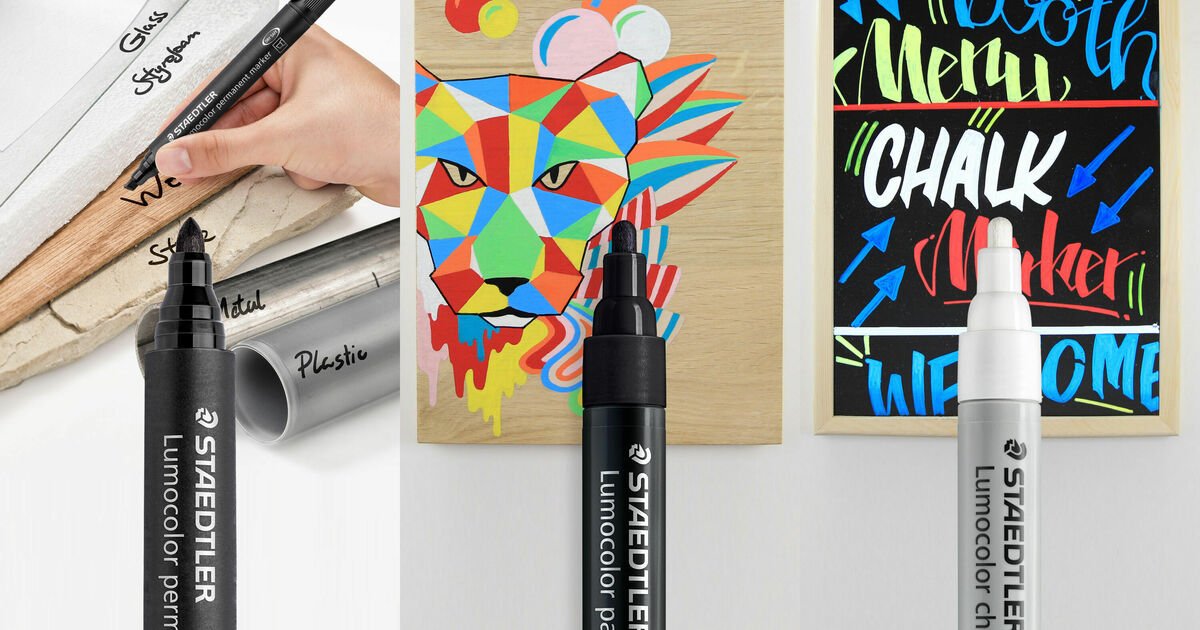 Lumocolor chalk, paint & permanent markers by STAEDTLER for hobbyists