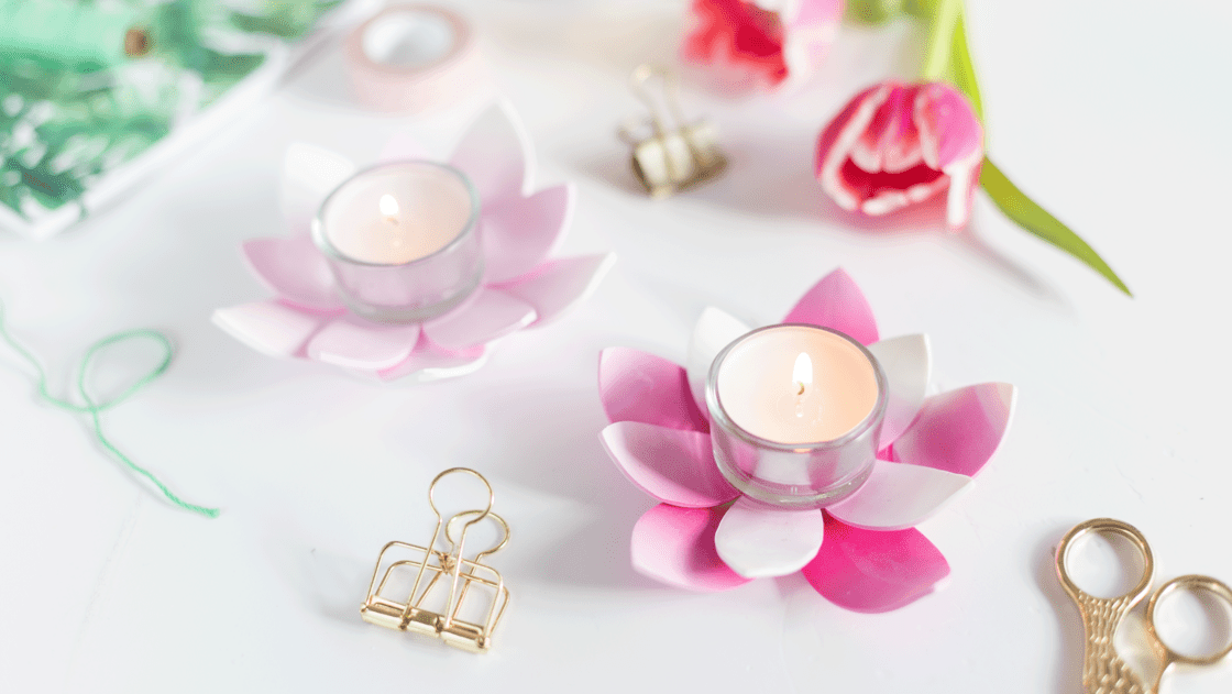 Water lily tealights