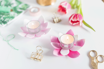 Water lily tealights