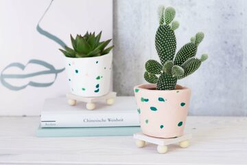 FIMO - Vasos artesanais para plantas