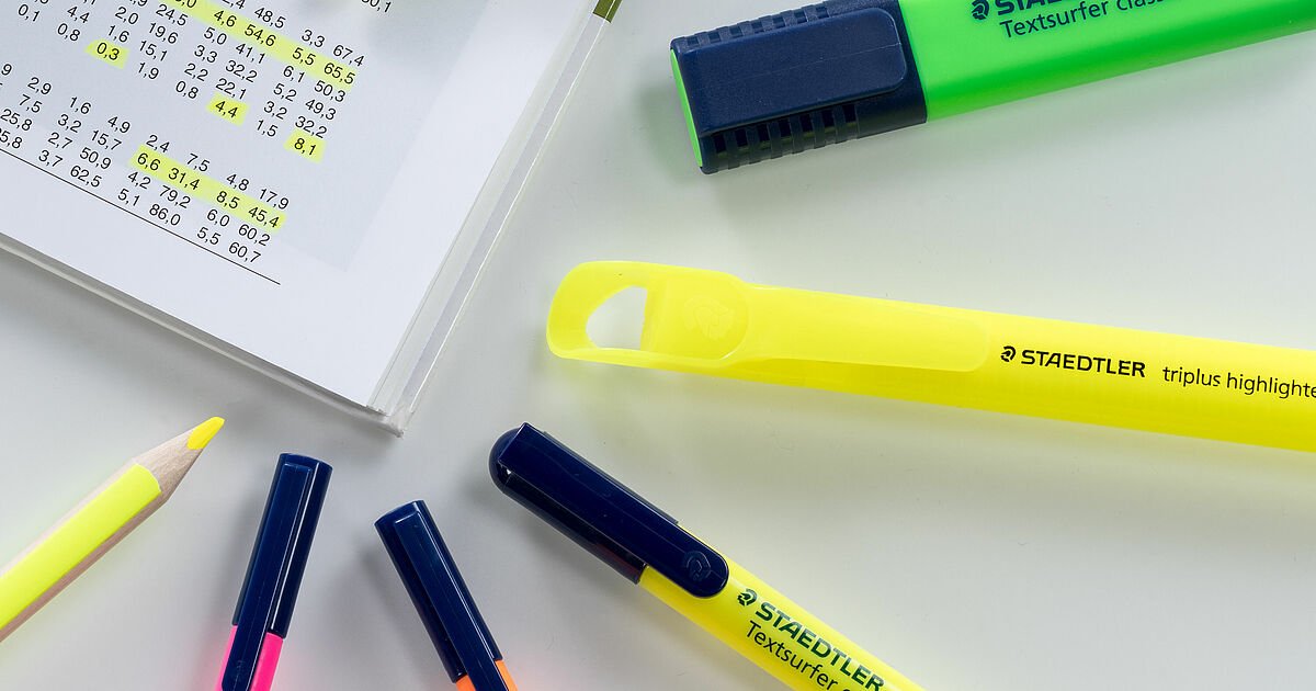 STAEDTLER 120 BK12P1 special pack of 12 Noris HB pencils with FREE neon  yellow Textsurfer highlighter