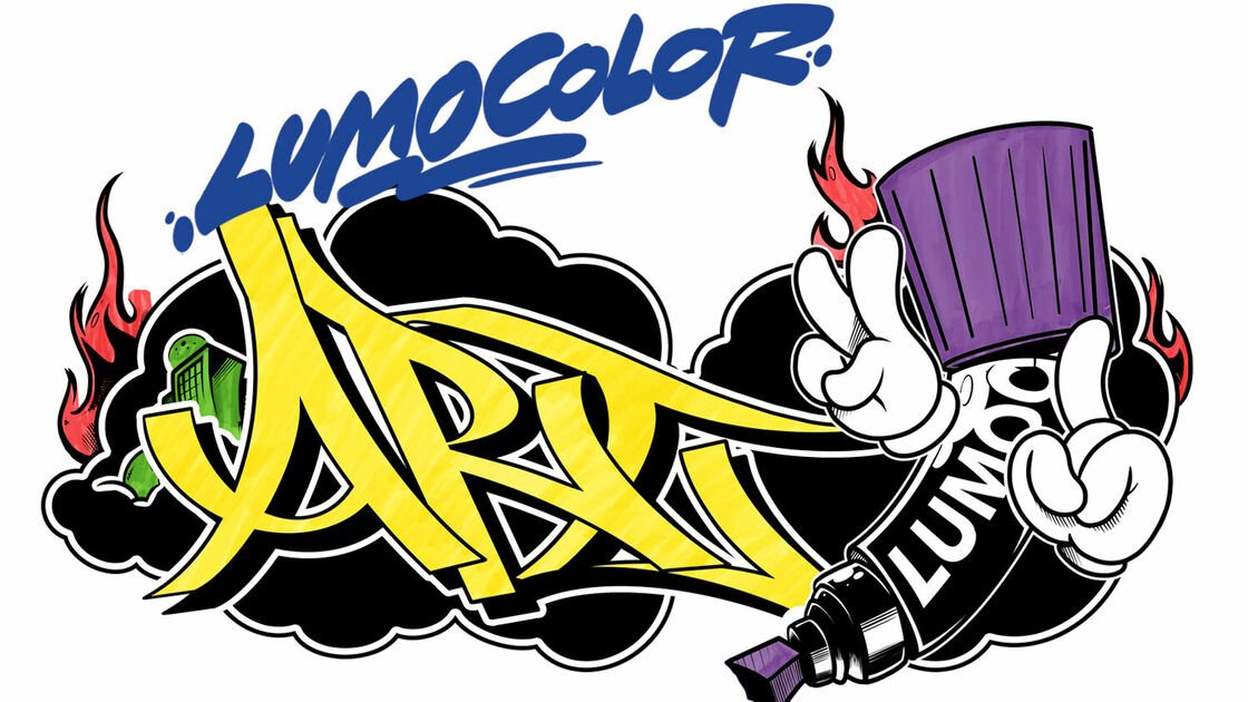 Lumocolor goes ART: Crea streetart con rotuladores