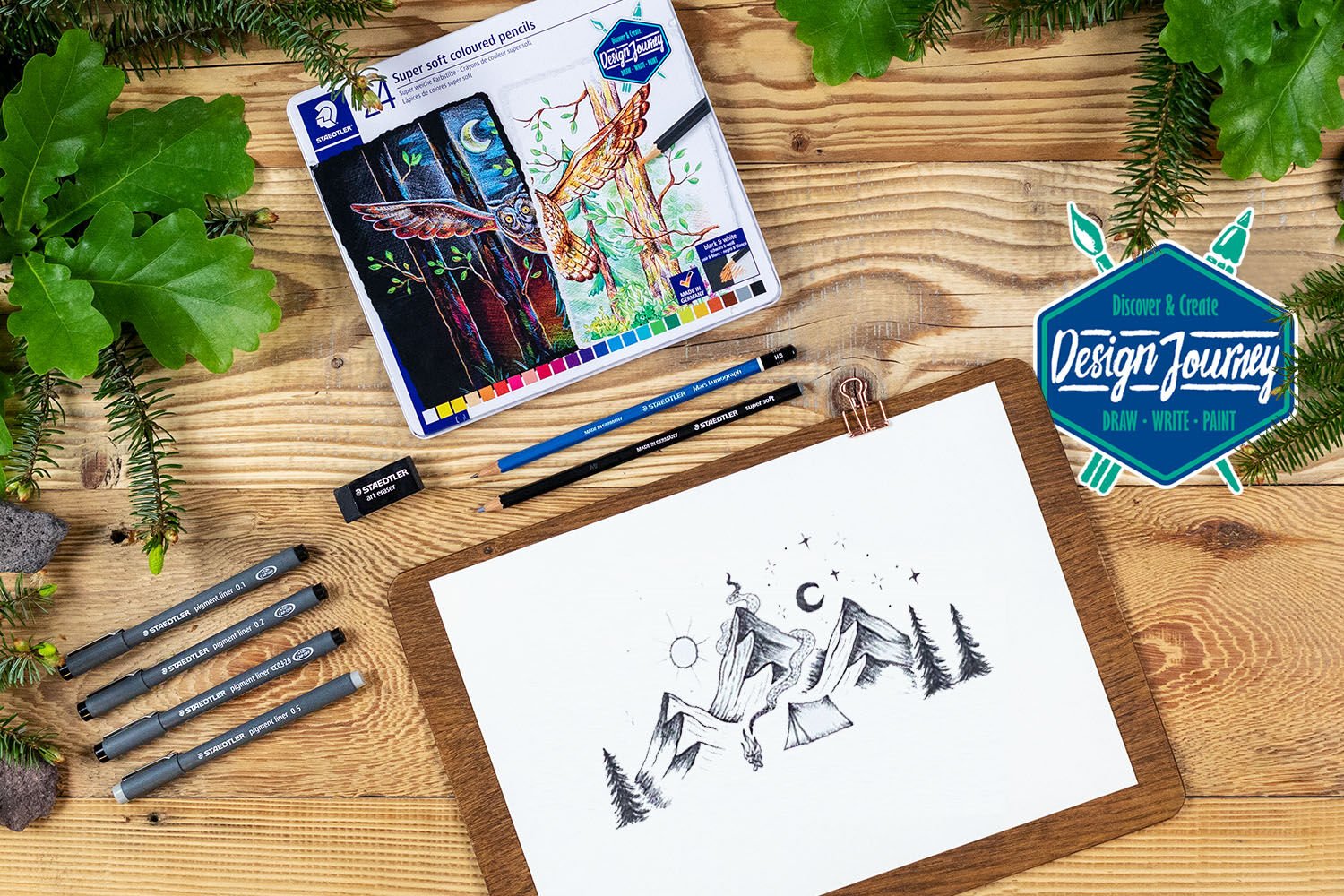 Staedtler Design Journey Coloured Pencil 12 Colors Set – Art&Stationery
