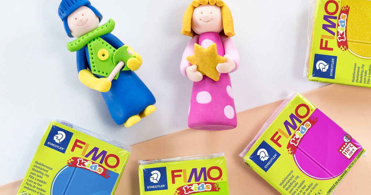 8032 01 4007817805176 FIMO Staedtler Fimo Kids Colour Pack Standard Colours 6 x 42g Blocks Ref 