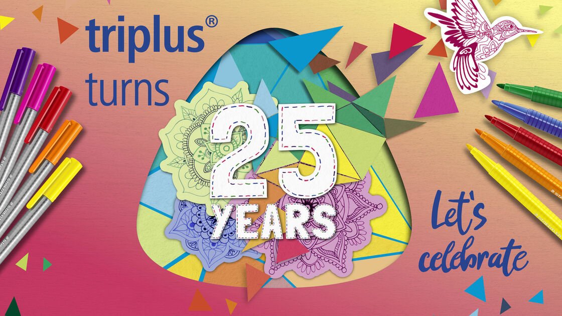 The triplus brand is celebrating its birthday! - 25 years of ergonomic writing