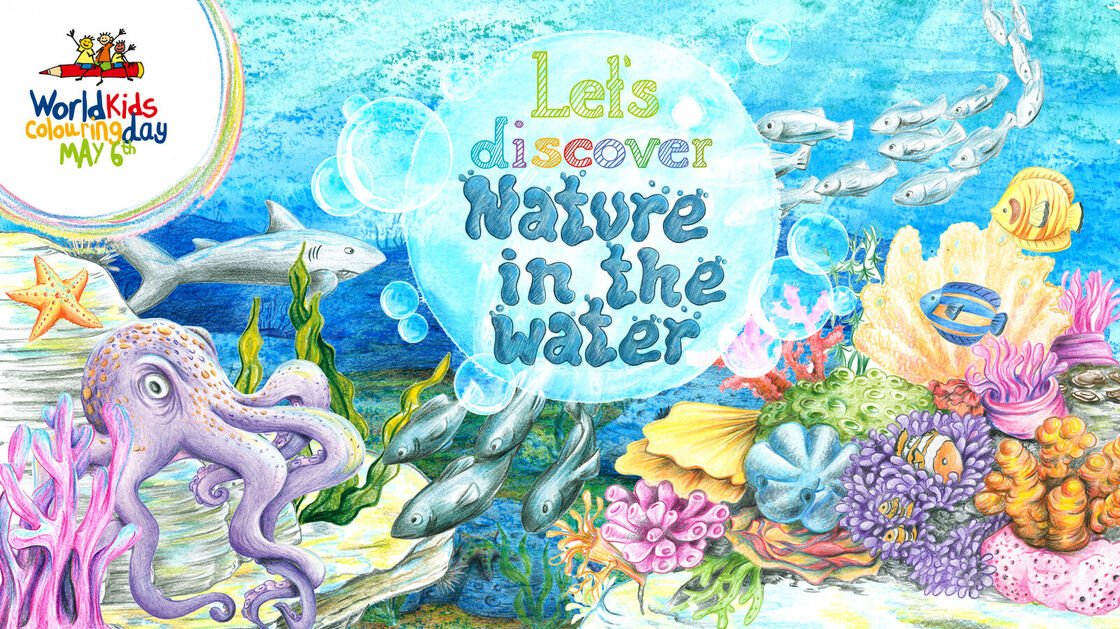 Dive in and be amazed: on World Kids Colouring Day 2023, children discover water as a habitat