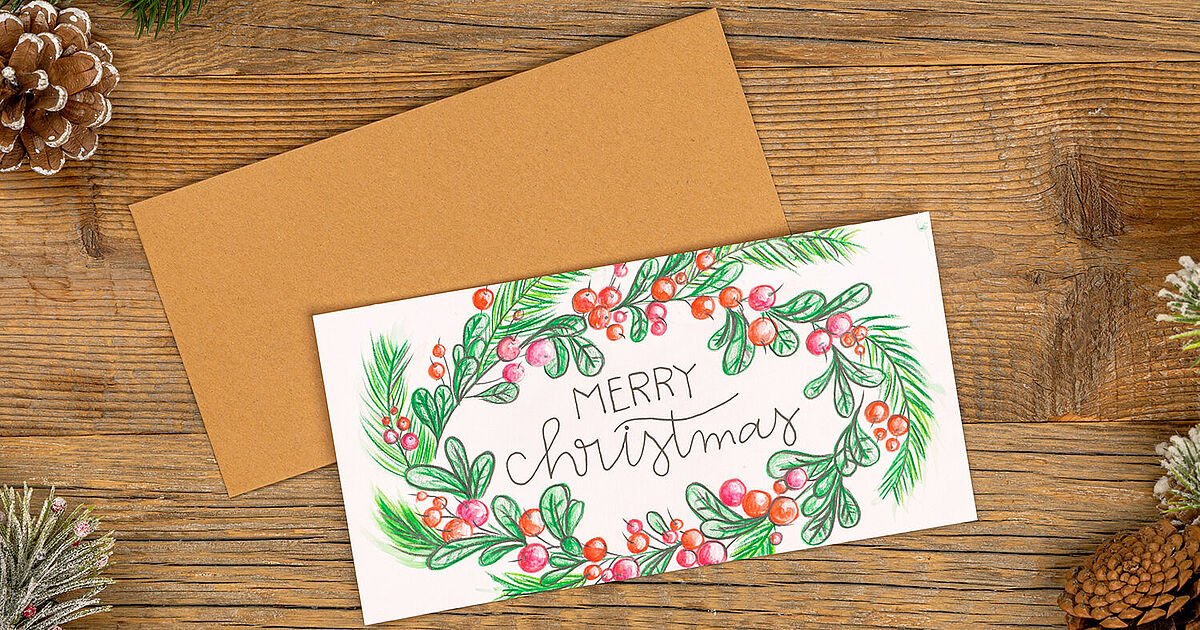 DIY Christmas card with watercolour pencils | STAEDTLER