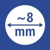 Crayon diameter